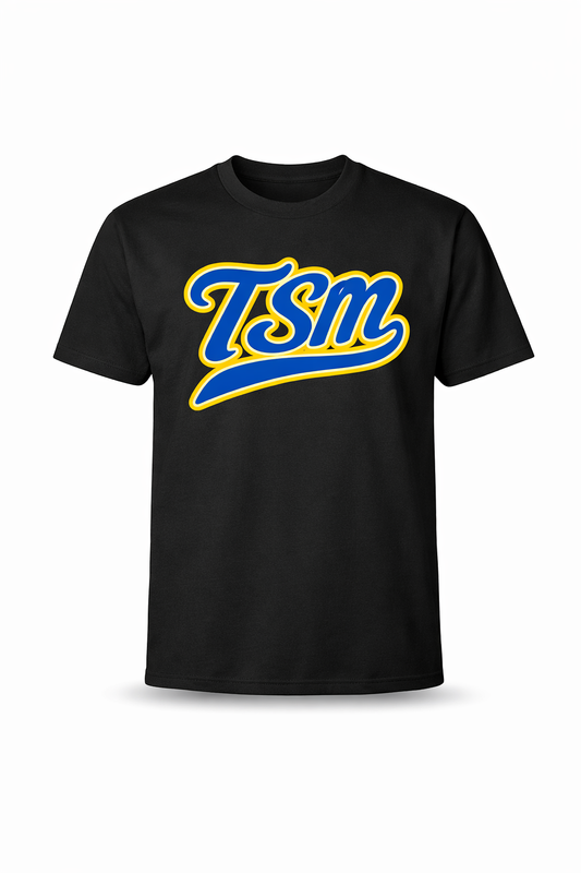 TSM Script Logo Tees