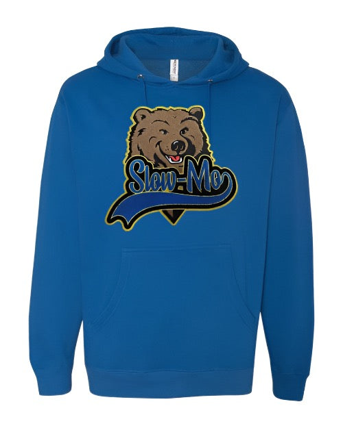 Bear Logo Chenille Patch Hoodie (White, Royal, Black, Yellow)