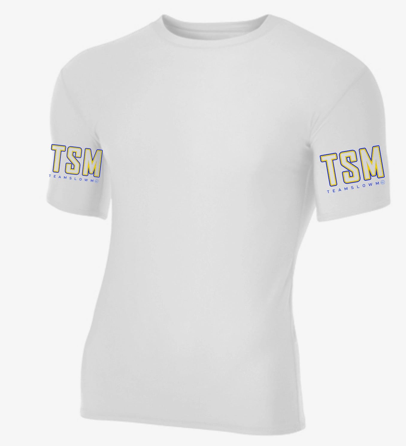 TSM Compression Shirt ( White / Blue)